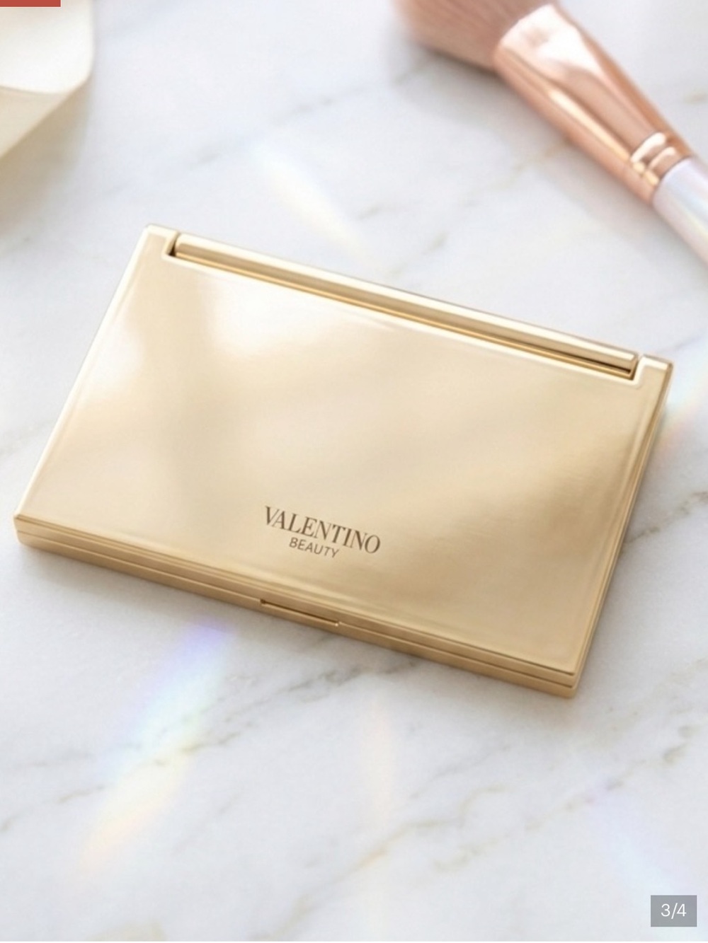 Valentino Beauty Gold Compact Mirror, NWOT